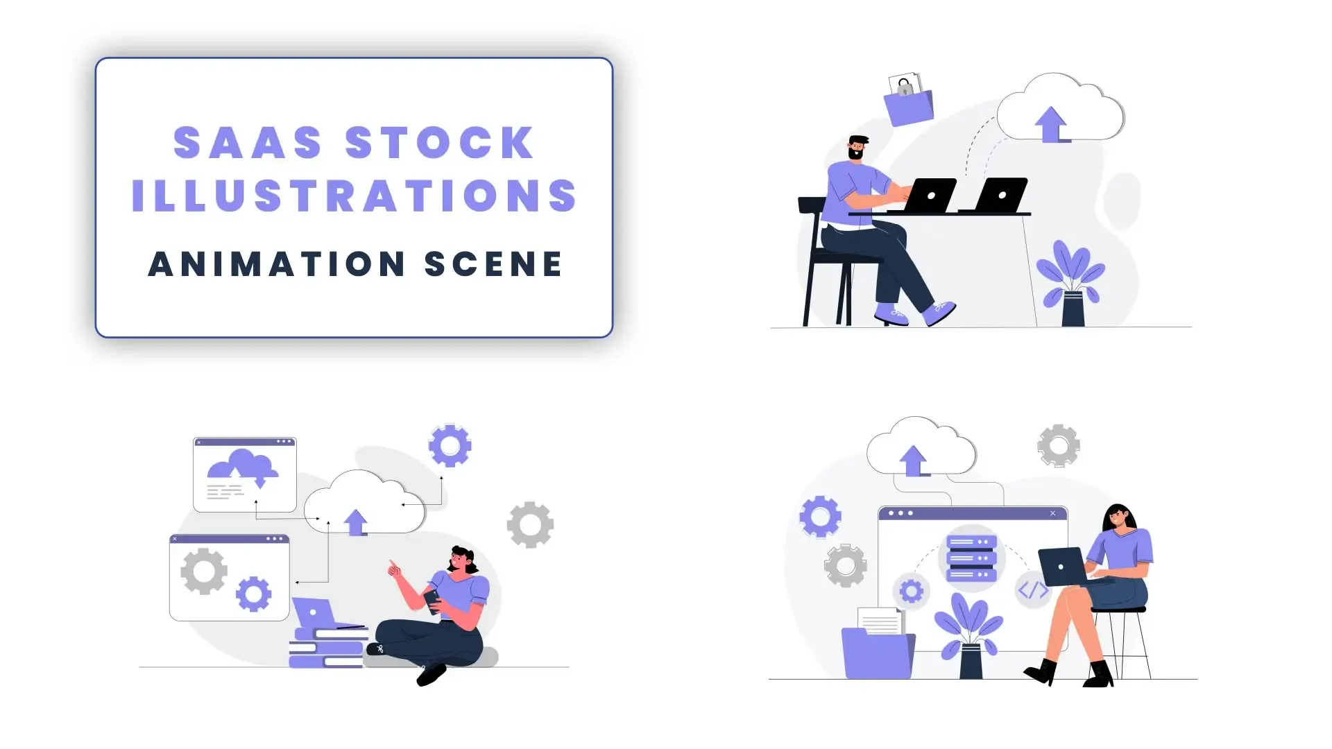 App Development And Saas Services Stock Animation Scene